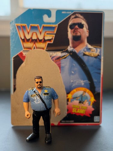 Vintage 1990 WWF Big Boss Man Action Figure Wrestl...