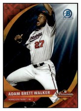 2016 Bowman Chrome Adam Brett Walker 2015 AFL Fall Stars Refractor #/150