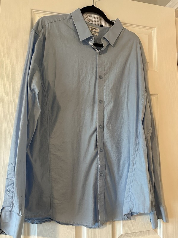 Alex Vando men’s 2XL Blue button Up dress shirt