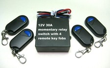 MSD 12V 30A 315MHZ relay switch with 4 MOMENTARY remote transmitter RX10M-4