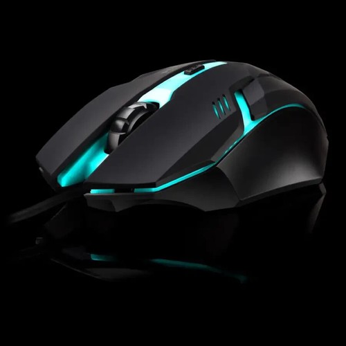 MOUSE PAD GAMING OTTICO 1600 DPI CON FILO 125CM LED LUMINOSO USB PC NOTEBOOK - Foto 3 di 5