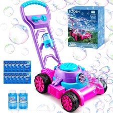 Kids Bubble Lawn Mower Machine Outdoor Bubble Blower Toy Summer Gift