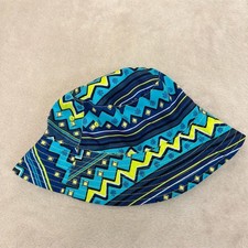 UV Skinz Reversible Kids Bucket Sun Hat Neon Yellow/Blue Teal One Size