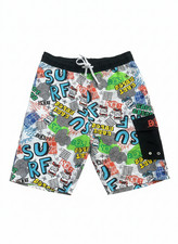 Men  s Small Graphic Surf Board Shorts Beach Swim Trunks Multicolor