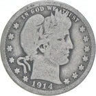 1914-D Barber Quarter Average Circ *7390