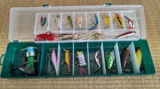 Old Lure Set Tackle Box Heddon Daiwa Cordell Lures Bogast Strike King Rare
