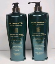  2-Pack BIO KERATIN Protein Luxury ANTI-FRIZZ SMOOTHING SHAMPOO  CONDITIONER