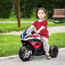 Multi-Terrain Motorbike for Kids, Battery-Operated Ride-on Vehicle Red