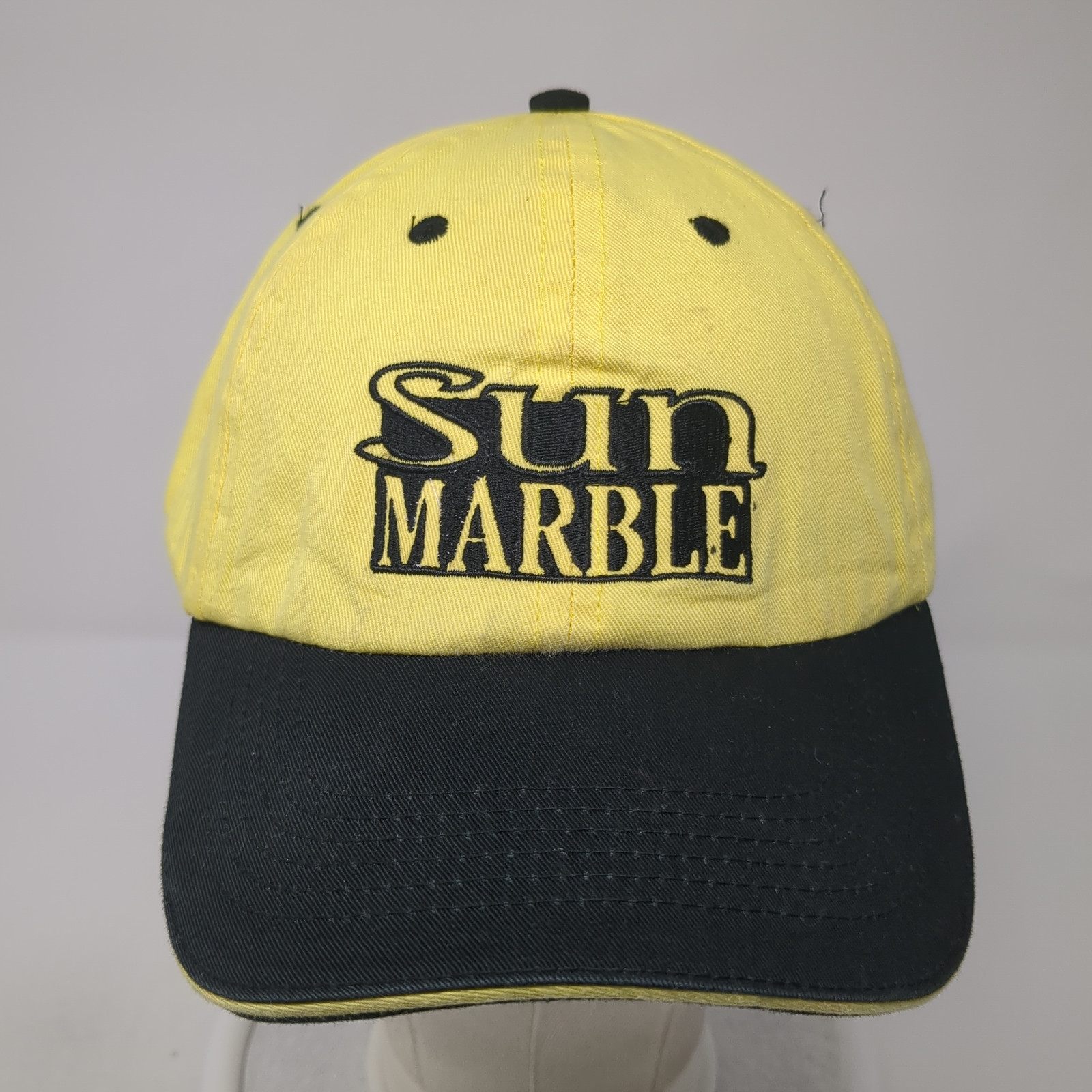 Sun Marble Strapback Baseball Cap Yellow One Size… - image 2