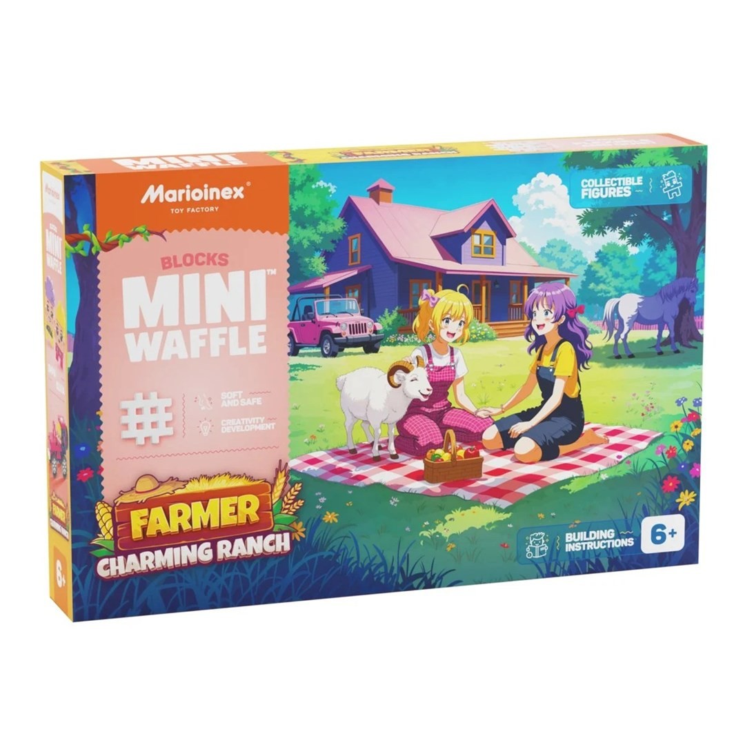 5903033907542 MARIOINEX Mini-Waffel-Bausteine Farmer Eine bezaubernde Ranch 7590₽