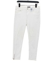 Mint Velvet Women's Jeans UK 12 Cream Cotton