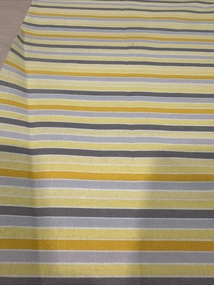 cotton quilt fabric yardage yellow and grey stripes 8 yards available