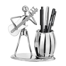 Metal Pen Holder Guitar Creative Desktop Accessories Decorative Pen Organizer