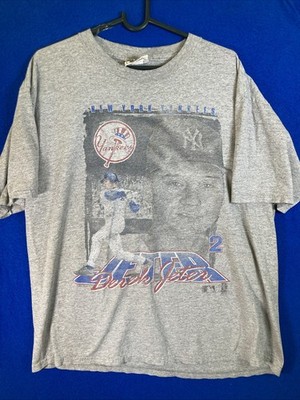 Vintage Lee Sport New York Yankees Derek Jeter Shirt Men XL Nutmeg Mills 90s