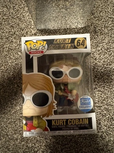 Funko Pop! Rocks Kurt Cobain #64 Funko Shop Exclusive Vaulted Nirvana Glasses