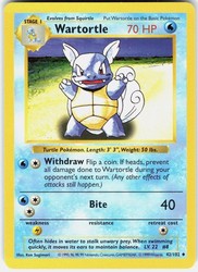 Wartortle 42/102 Base Set (Shadowless) Uncommon