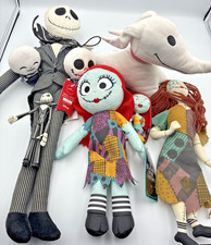 Nightmare Before Christmas Jack Sally Zero Plush and Figure Lot
