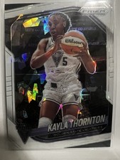 2025 WNBA Prizm Kayla Thornton White Cracked Ice #17 5/35 Jersey Match Valkyries