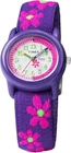 Timex TIME Machines 29mm Elastic Fabric Kids Watch, Purple/White/Purple/Floral