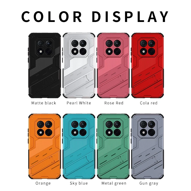 JIAFEI Cover per Xiaomi Redmi Note 12 5G/Xiaomi Poco X5 5G Traslucido PC/TPU Silicone Antiurto Custodia con 360 Girevole Magnetica Ring Supporto, Cielo Blu