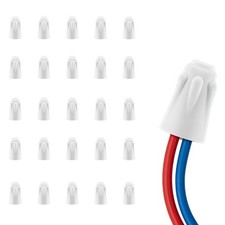 Ceramic Wire Connectors 25 PCS S Size Porcelain Twist On Wire Nuts 22-18AWG H...