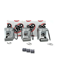 Suzuki GT380 Triple 72 - 77 12103-33810 Piston Kits & Bearings (3) +0.5 / 54.5mm