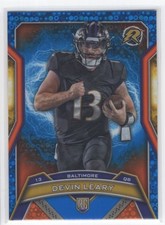 #106 2024 Topps Resurgence BLUE ORANGE SPARK | Devin Leary RC Ravens