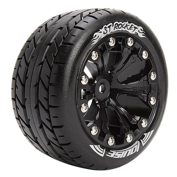 Louise RC ST-Rocket 1/10 Soft 1/2 ET GP Jato 2WD Wheels & Tyres (Pair)