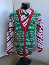Blizzard Bay men  s size Large ugly Christmas pullover mock neck sweater