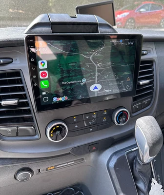 A-SURE Autoradio 32 GB Navegación Android 14 Carplay GPS 1 Din Ford Transit Custom 2018-2023