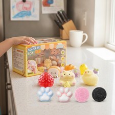 22PCS Taba Squishy Toys Set, Cat Paws Squishy Pack for Stress Relief