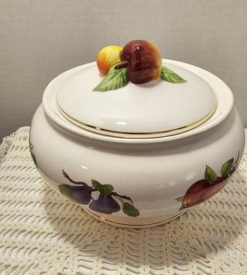 VINTAGE TELEFLORA TUREEN SERVING BOWL W/LID. 