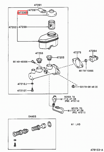 Genuine Hilux LN172 LN171 LN170 LN167 LN166 Brake Master Cylinder Reservoir Cap - Picture 4 of 20