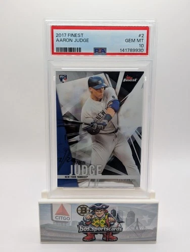 Aaron Judge 2017 Topps Finest RC Rookie #2 Yankees PSA 10 GEM MINT