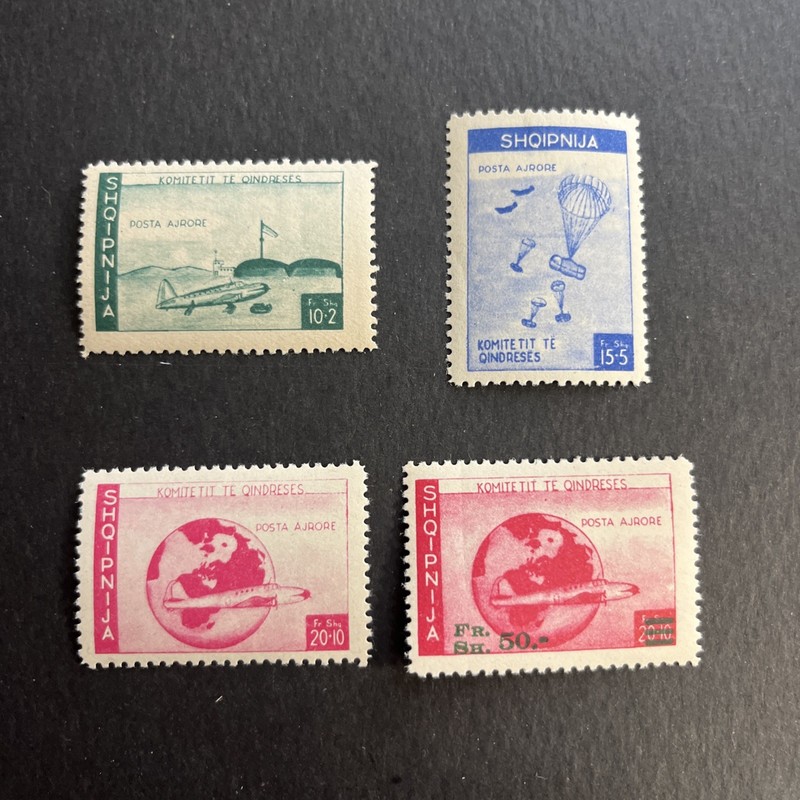 Free Albania Committee Air Relief Drop MNH