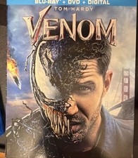 Venom Blu-ray DVD Digital Tom Hardy Sony Marvel Photo Gallery Book