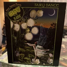 Ceaco Puzzle 550 Pc FAIRY DANCE Glow in the Dark 24x18 New Sealed 2003 RHTF