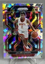 2021-22 Panini Prizm Jalen Green Silver Cracked Ice Rookie #306 RC Rockets