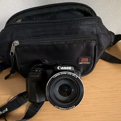 Canon PowerShot SX510 HS Digital Camera 12.1MP 30x Zoom Black w/ Case Tested