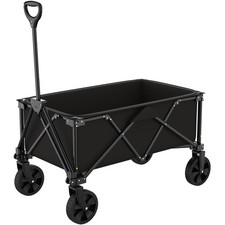 Chariot de transport pliable noir