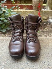 British Army Iturri Patrol Boots Brown Leather Combat Military Issue UK 9M NSN