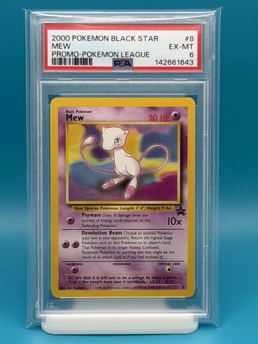 PSA 6 - 2000 POKEMON BLACK STAR MEW PROMO-POKEMON LEAGUE