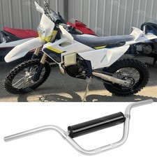 Chrome 7/8" Dirt Pit Bike Handbar 5" Rise w/Pad For Husqvarna TE250 TE310 TE450