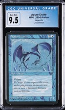 1994 MAGIC:  THE GATHERING LEGENDS - UNCOMMON - ITALIAN AZURE DRAKE CGC 9.5