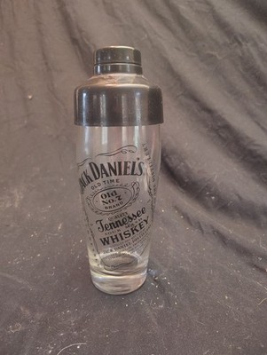 Jack Daniels Holiday Whiskey Glass and Gentlemen's Cocktail Shaker