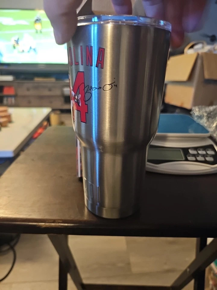 NIB St Louis Cardinals Yadier Molina Silver Stainless Steel 30 oz Yadi Tumbler - Image 4 of 4