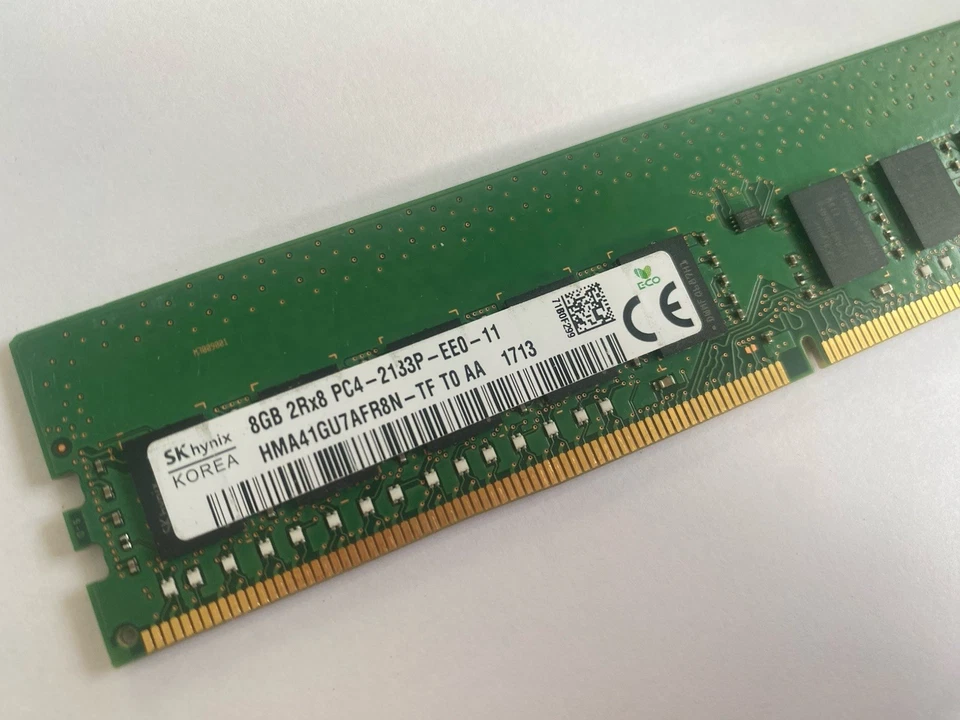 8GB DDR4 PC4-17000 2133mhz ECC UDIMM ECC Workstation RAM HMA41GU7AFR8N - TF - Image 3 of 4