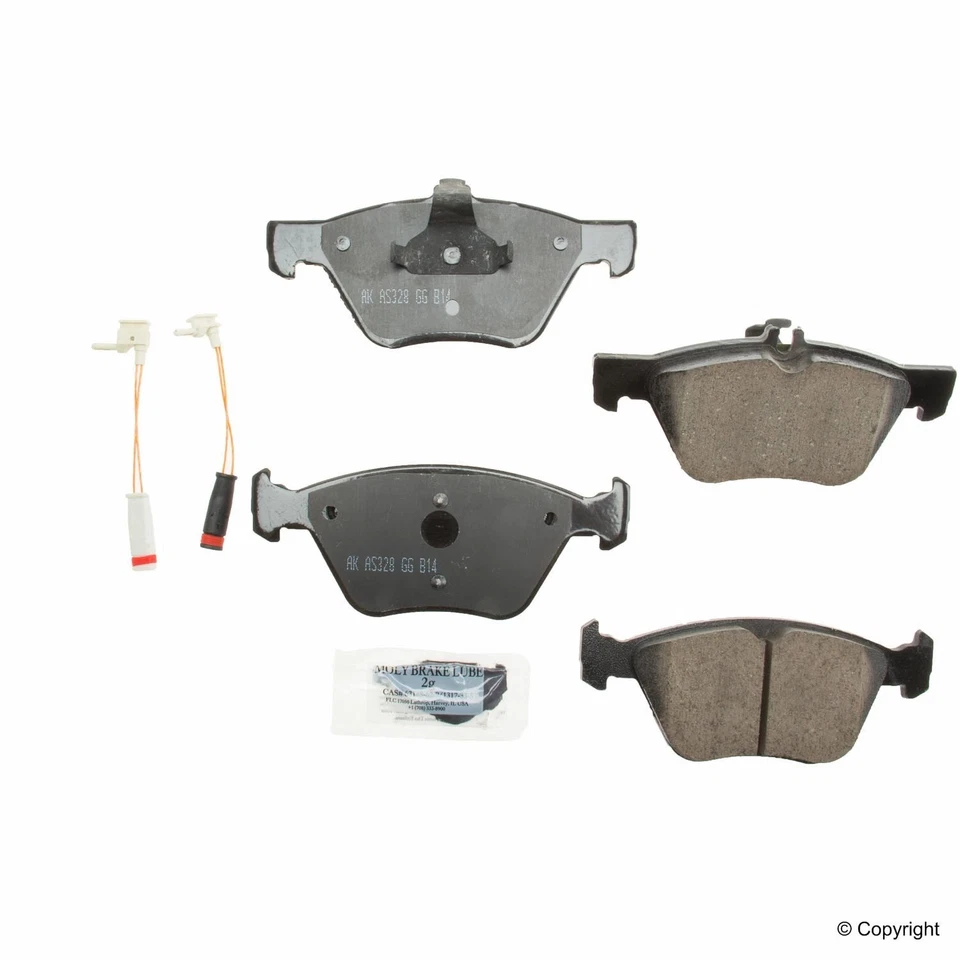 Conjunto de pastilhas de freio a disco Akebono EUR853A para 04-09 Mercedes-Benz E320 E350 - Imagem 2 de 2
