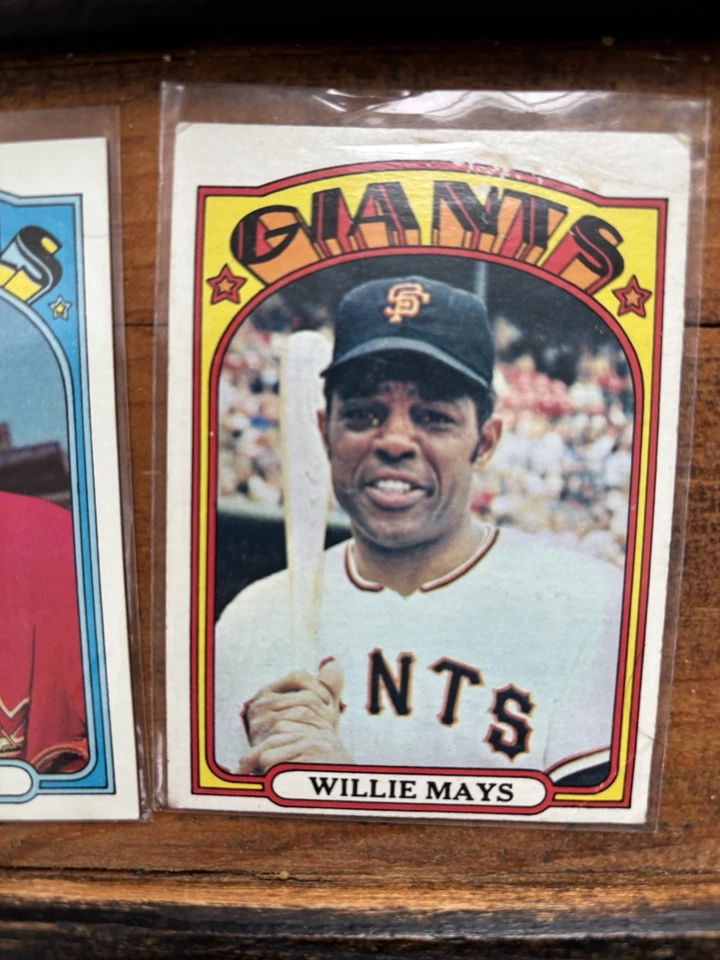 Lote de 50 beisebol 1972 Topps Willie Mays, Fisk RC McCovey - Imagem 2 de 4