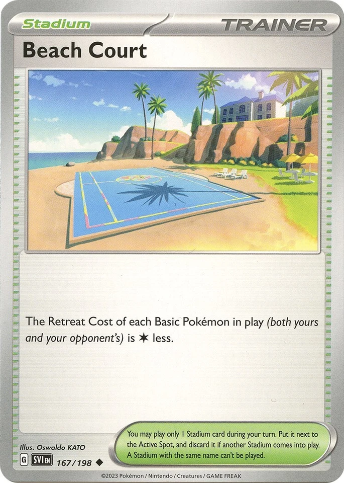 Beach Court 167/198 SV01: Scarlet & Violet Base Set